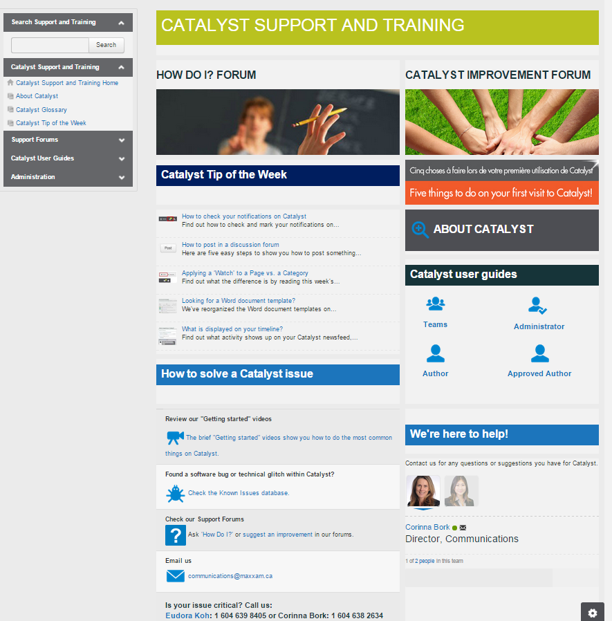 Intranet Ideas from 2015 Intranet Award Winners Maxxam Essential