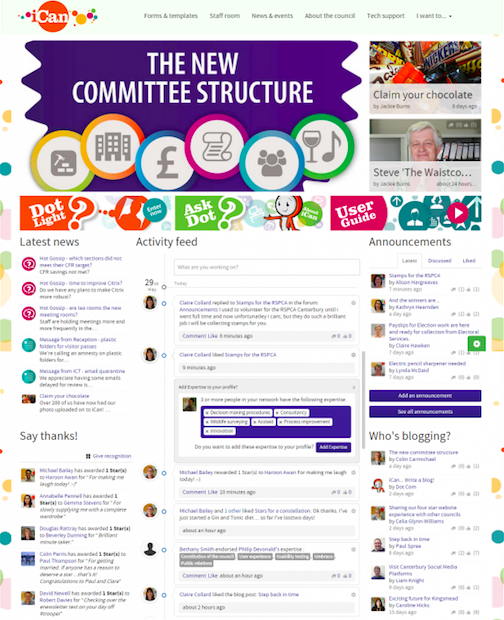 Everything you need for an awesome intranet launch_current homepage