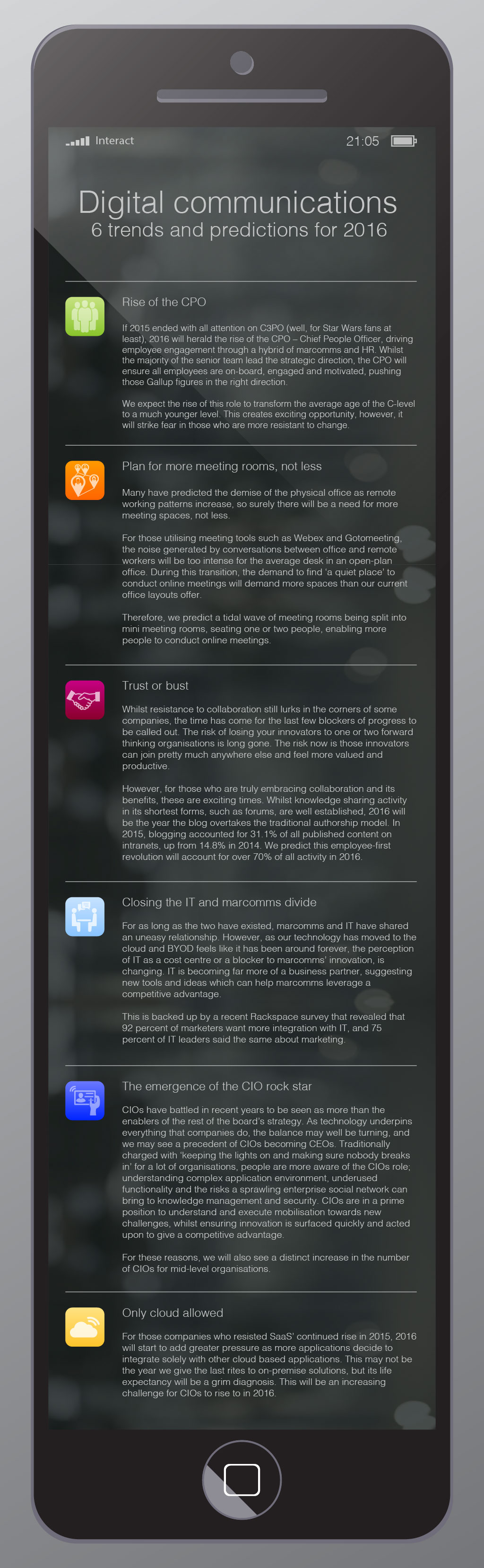 Digital communications: 6 trends and predictions for 2016 (infographic)