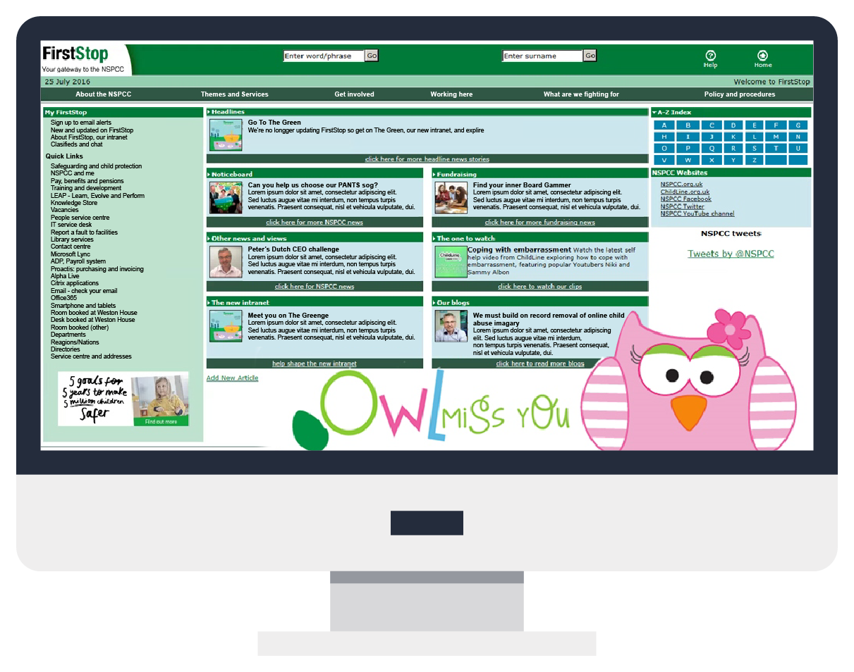 charity intranet the green