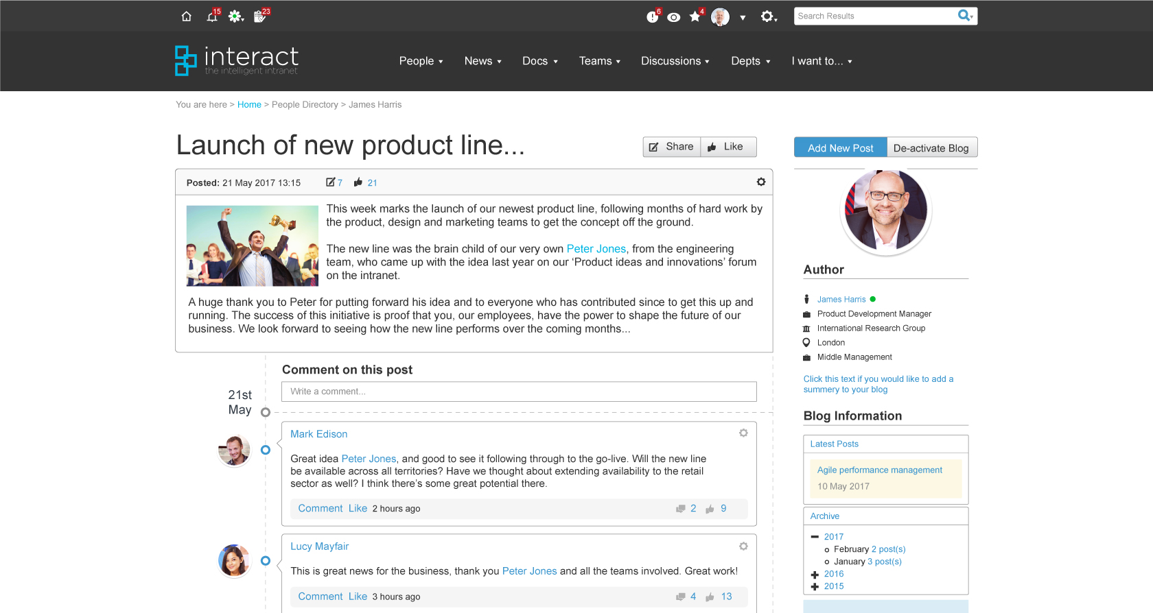 ic content product launch screenshot
