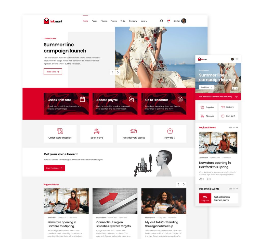 intranet design best practice tip: ensure it's designed for mobile.
