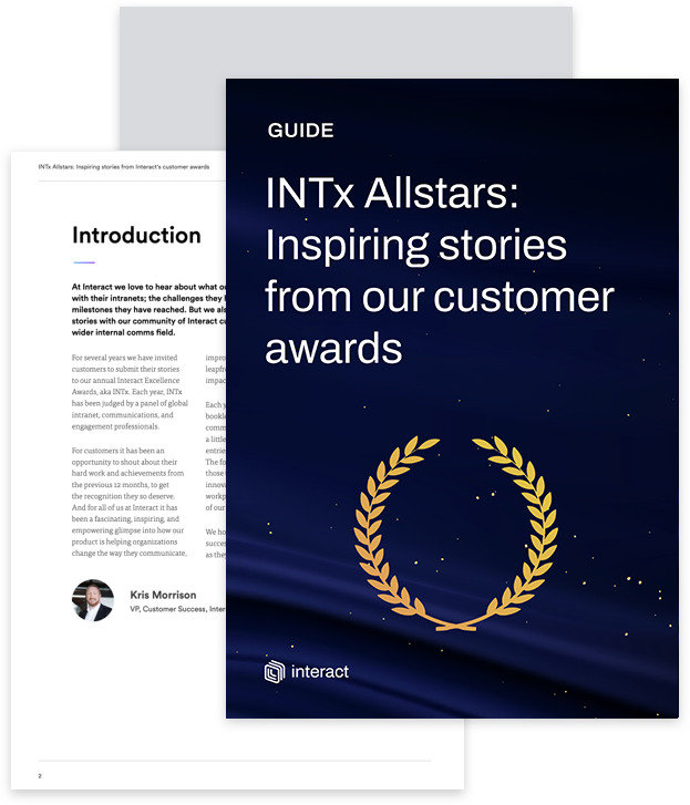 The INTx Intranet Awards Allstars