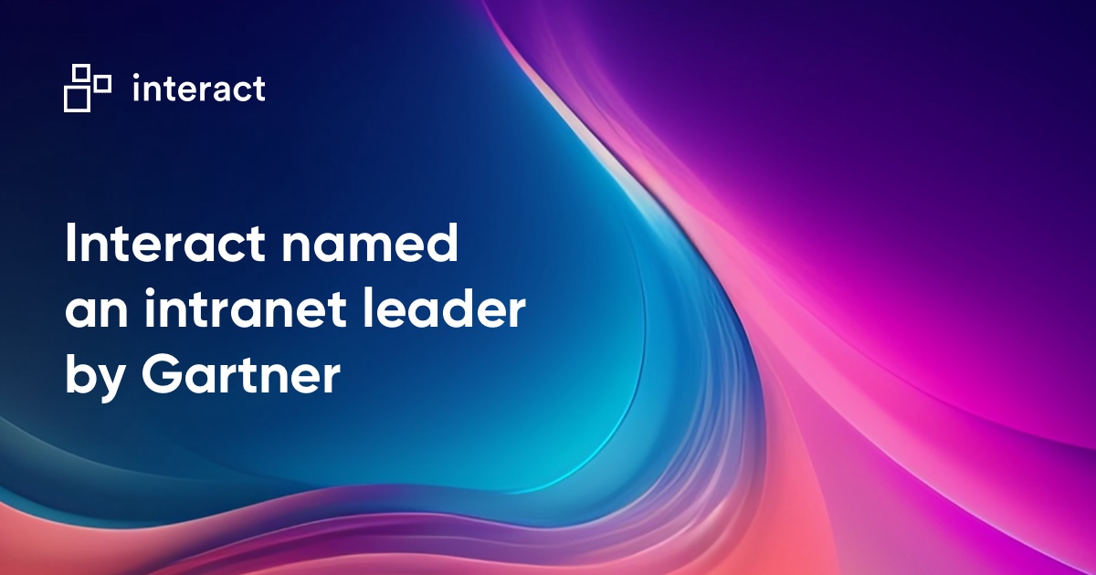 Thumbnail for Gartner Spotlights Interact as an Intranet Leader for Large Enterprises