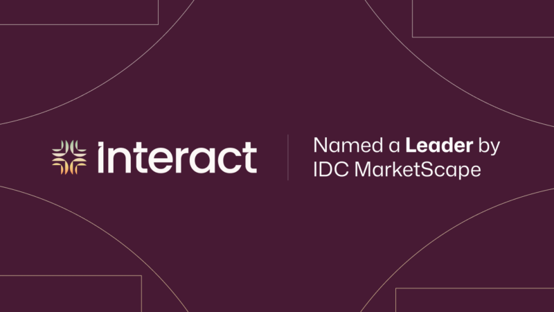 Thumbnail for Interact named a Leader by IDC MarketScape