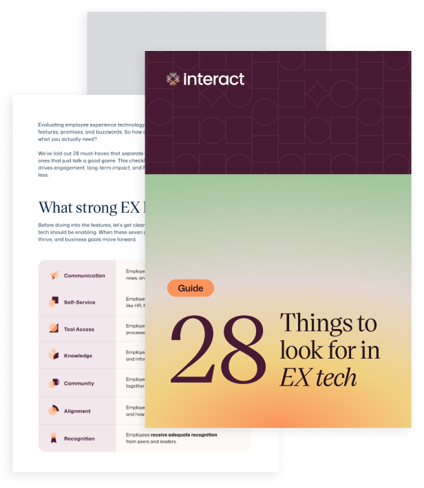 Guide your EX tech decisions with this 28-point checklist.