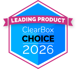 ClearBox Leading Product Choice 2026 award badge, recognizing Interact as a top-rated intranet platform in independent analyst research.